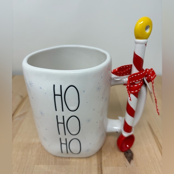 Rae Dunn Other - Rae Dunn Christmas HO HO HO Mug Double Sided With Snowflakes and North Pole New
